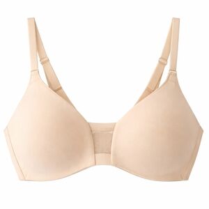 Underoutfit Comfort Plunge Wireless Seamless Bra Sand 1297 XL